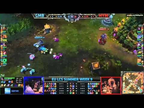 Team Gambit vs Meet Your Makers MYM (LCS 2013 EU Summer Split W9 D1)