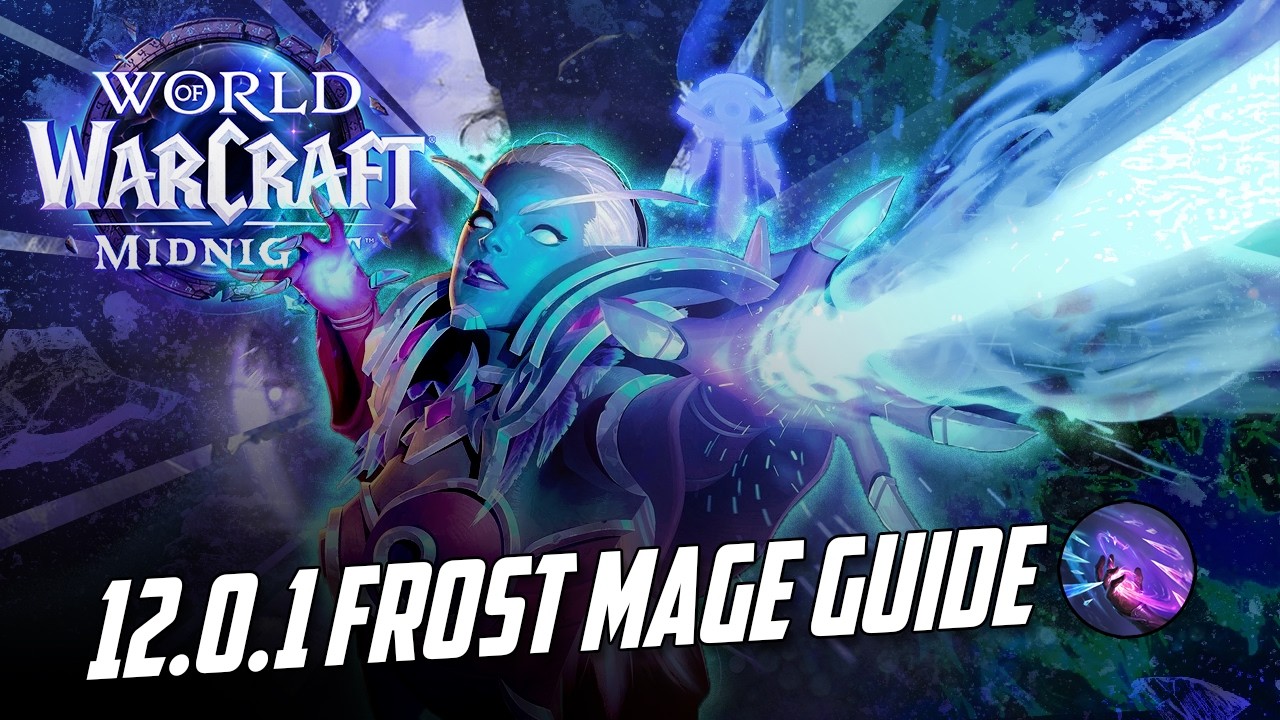 12.0 Frost Mage Guide Midnight | ST & AOE Rotation, Basics, Talents, Gear, & more