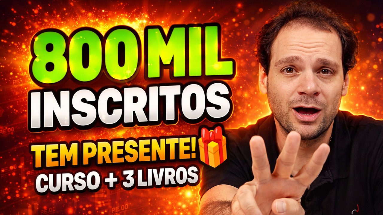 BATEMOS 800 MIL INSCRITOS… E VAMOS LIBERAR 4 PRESENTES GRATUITOS!