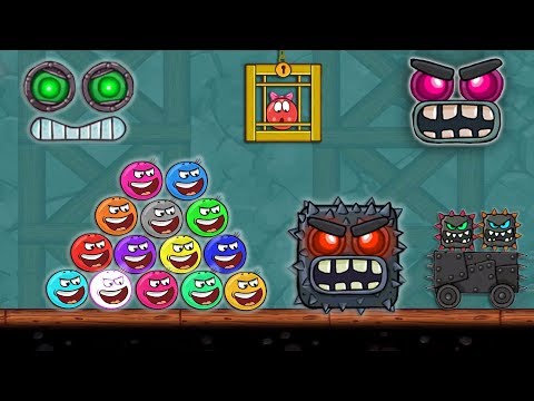 RED BALL 4 - Color Changing Tomato Ball with 'VOLUME 3 & 5 GHOSTS' in Battle of Into the Caves