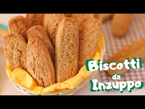 BISCOTTI DA INZUPPO INTEGRALI DELLA NONNA  | ricetta SENZA BURRO di Lorenzo in cucina