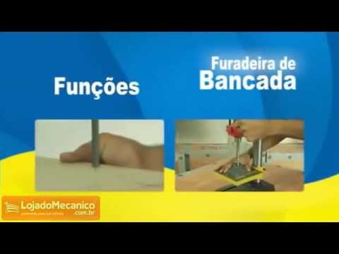 Furadeira de Bancada de 1/2 Pol. 1/3CV com 5 Velocidades Bivolt - Vídeo