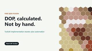 PlanX UIP Toolset for QGIS - Automated DOP Calculation for Uygulama İm