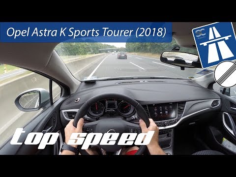 Opel Astra K 1.6 CDTI (2018) on German Autobahn - POV Top Speed Drive