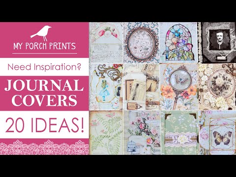 20 DIFFERENT JUNK JOURNAL COVER IDEAS! 🌸 | My Porch Prints Junk Journals