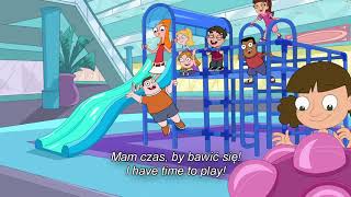 Kadr z teledysku Przyłapanka dnia [Straight Up Bust] tekst piosenki Phineas and Ferb (OST)