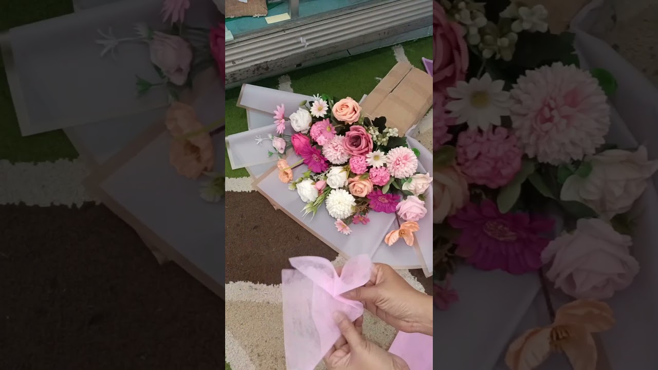wrapping buket bunga artificial ukuran jumbo