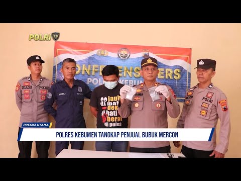 POLRES KEBUMEN TANGKAP PENJUAL MERCON