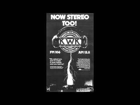 KWK 106.5FM 13.8AM WWWK The Rockin' Best First month on air Bob Hattrick