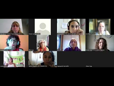 Charla internacional de mujeres judiciales sindicalistas 8M