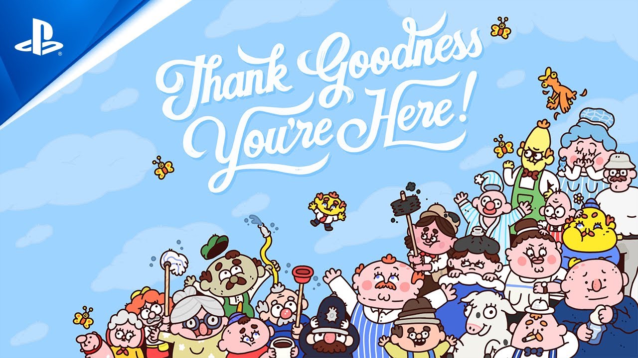 手描きアニメーションとブリティッシュユーモアが堪能できる『Thank Goodness You’re Here』が2024年にPS5®に登場!