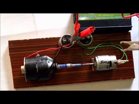 free energy generator mini 12 v output 220 volts 1500 watts use 100% sef Video