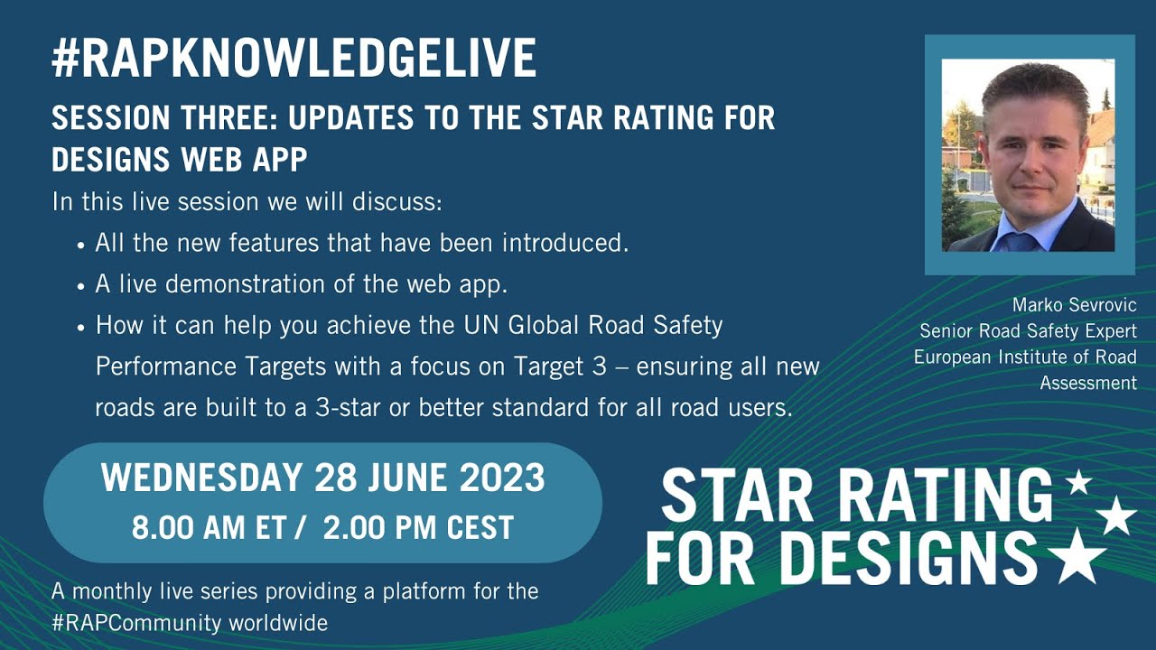 #iRAPKnowledgeLive   Star Rating for Designs Web App