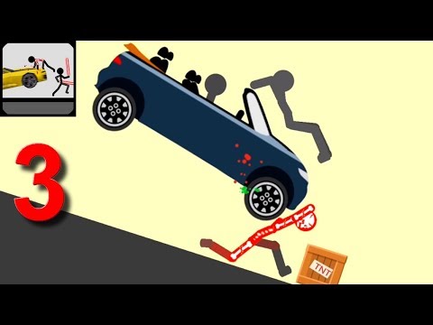 Stickman Turbo Dismount : Mad Destroyer Walkthrough Part 3 Android Gameplay HD