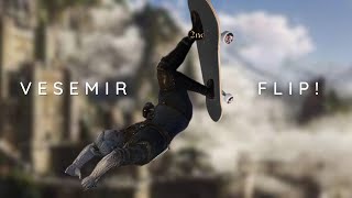 Vesemir does a sick flip