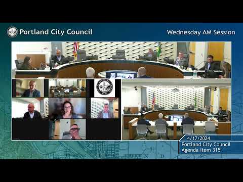 Portland City Council Meeting AM Session 04/17/24