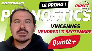 emission video des courses turf pmu du Vendredi 11 septembre 2026