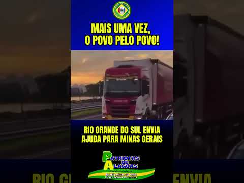 RIO GRANDE DO SUL ENVIA AJUDA PARA MINAS GERAIS