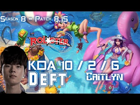 KT Deft CAITLYN vs GEN Ruler JINX ADC - Patch 8.15 KR Ranked