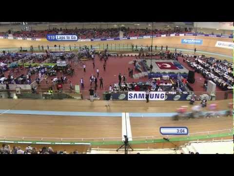 Summary of Men's Omnium pre-Elimination Race -- 2013 UCI World Track Championships