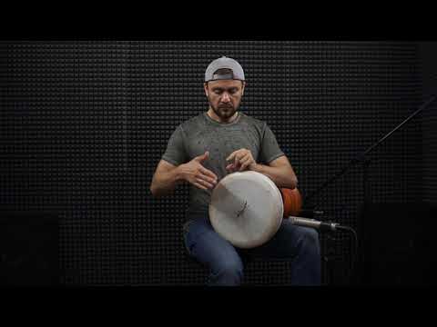 Handcrafted Custom Clay Ceramic Dohola 10 Darbuka With Natural Animal Skin