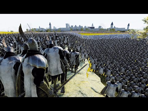 SILVER KNIGHTS LAY SIEGE TO GOD ARCHER CASTLE - UEBS 2 MODS - Ultimate Epic Battle Simulator 2