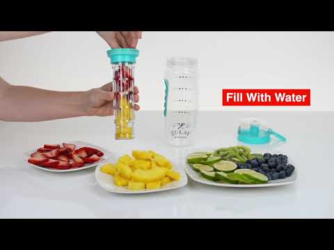 Zulay Kitchen Water Bottle | Fruit Infusion Fun!
