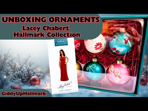 HALLMARK ORNAMENTS: The Lacey Chabert Collection (Unboxing & View on the tree at the end!)