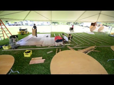 Time Lapse - Wedding Dance Floor Setup
