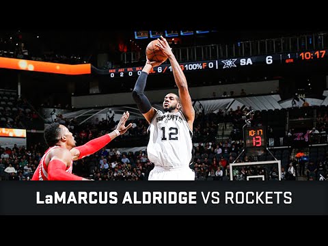 LaMarcus Aldridge Highlights: 25 pts, 5 ast vs Rockets (27.01.2016)