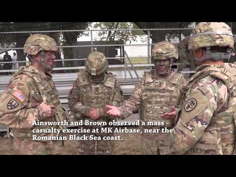 7th MSC Commander visits Soldiers at Saber Guardian