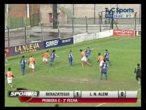 3ra Fecha - Berazategui 1  L N Alem 0