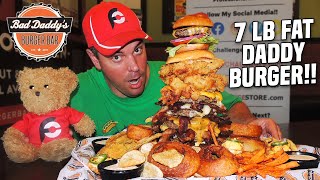 Bad Daddy's Massive Burger Challenge in North Carolina w/ 7 Fried Sides!!