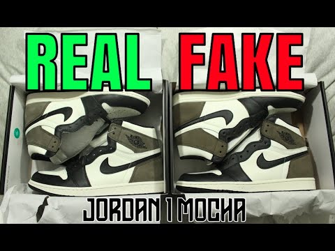 BEST FAKE EVER? 2020 JORDAN 1 MOCHA | REAL VS FAKE | LEGIT CHECK!