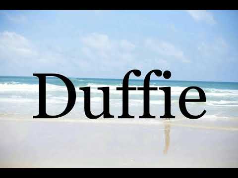 How To Pronounce Duffie🌈🌈🌈🌈🌈🌈Pronunciation Of Duffie