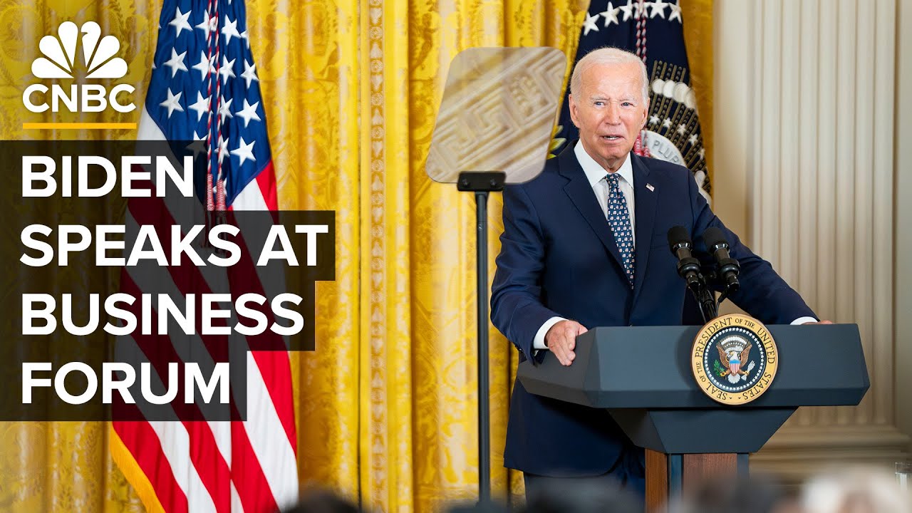 President Biden delivers remarks at the Bloomberg Global Business Forum — 09/24/2024