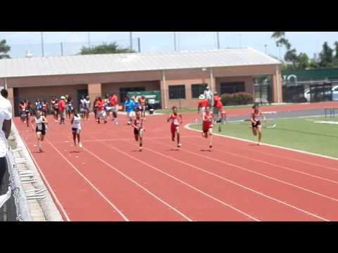 Track Houston Meet 13-14 Girls 100 Meter Dash Heat (3/3) 5/30/15
