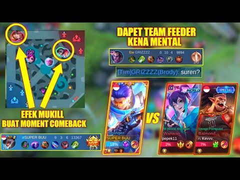 GLOBAL GRANGER VS BALMOND & WAN WAN! DAPET TEAM FEEDER KENA MENTAL MINTA SUREN! UNTUNG MUSUH -1 MAP