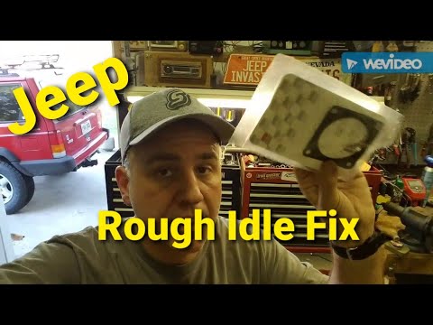 Jeep XJ Throttle Body Removal and Cleaning. Fixed Rough Idle. #jeepxj