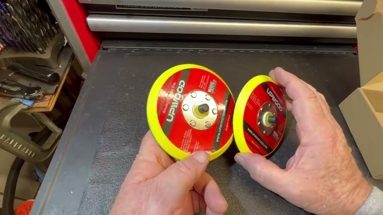 UPWOOD 2 pcs 5' Hook and Loop Backing Pad for Air Sander Polisher Review, Nice to have 5” hook and l