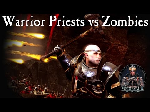 Warrior Priests of Sigmar vs 5000 Zombies - Call of Warhammer - Medieval 2 Total War