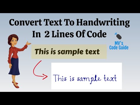 Convert Text To Handwriting Using Python Text To Handwritten Characters Using Python
