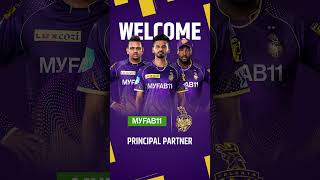 Principal Partner for #IPL2023! 🤝Welcome, @MyFab11  🙌💜#Myfab11PeJeetboRe #AmiKKR