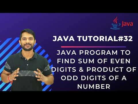 Java Program to Find Sum of Even Product of Odd Digits of a Number In Hindi