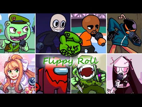 Flippy Roll But every turn changes to another character -(Friday Night Funkin')Cover
