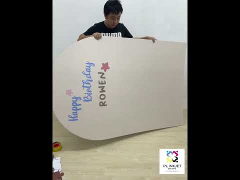 KT board backdrop installation