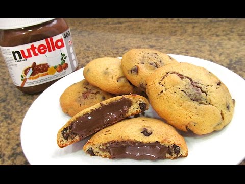 Galletas Chocolate Chip Cookies Con Nutella