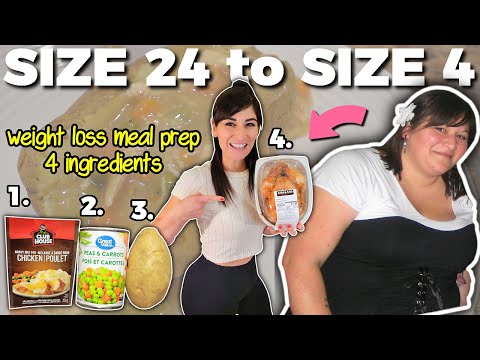 My 4 ingredient WEIGHT LOSS Meal Prep (How I Went from a Size 24 to a Size 4)