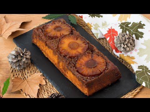 Bizcocho invertido de piña muy rico y jugoso | Volteado de piña