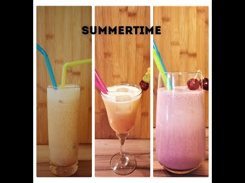 3 COCKTAILS FÜR DEN SOMMER (OHNE ALKOHOL)